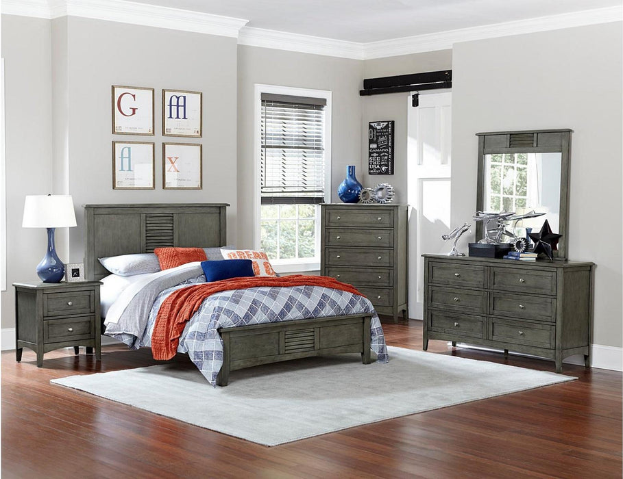 Garcia Twin Panel Bed in Gray 2046T-1