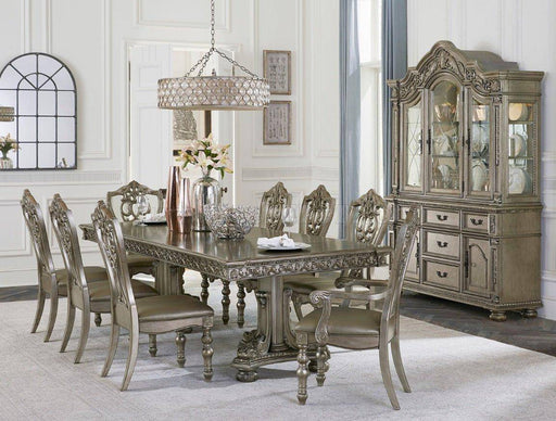 Homelegance Catalonia Buffet and Hutch in Platinum Gold 1824PG-50* - Furniture World SW (WA)