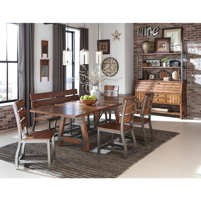 Homelegance Holverson Dining Table in Rustic Brown 1715-94 - Furniture World SW (WA)