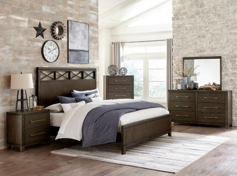 Griggs King Panel Bed in Dark Brown 1669K-1EK*