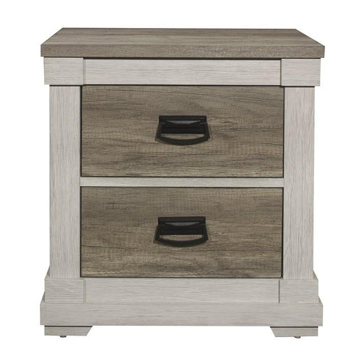 Homelegance Arcadia Nightstand in White & Weathered Gray 1677-4 image