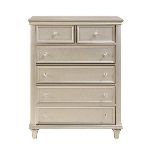 Homelegance Celandine 6 Drawer Chest in Silver 1928-9 image