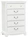 Homelegance Lucida 5 Drawer Chest in White 2039W-9 - Furniture World SW (WA)