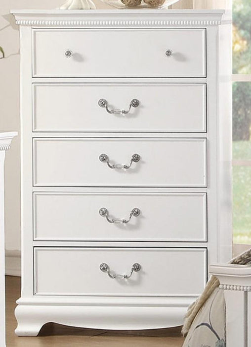 Homelegance Lucida 5 Drawer Chest in White 2039W-9 - Furniture World SW (WA)