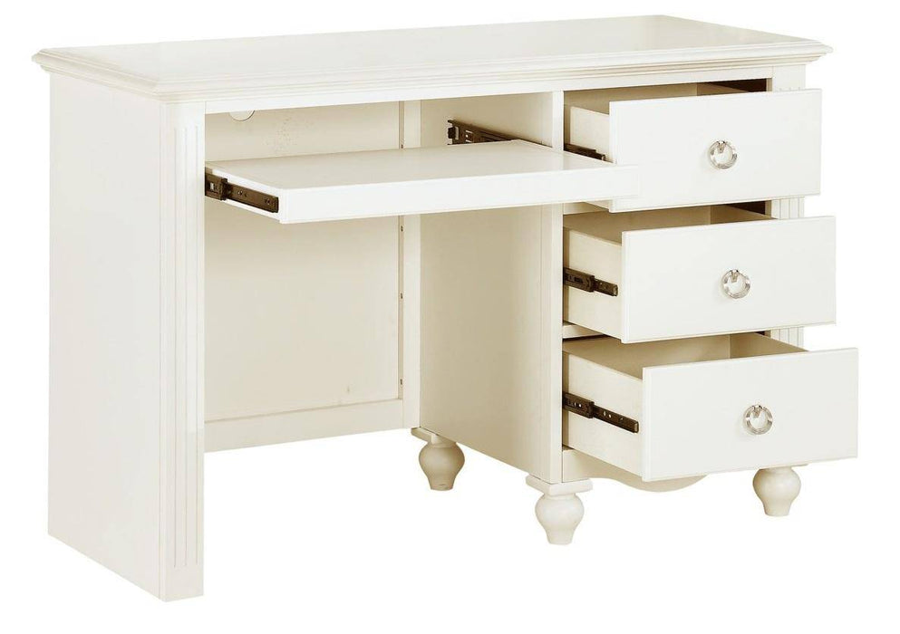 Homelegance Meghan 3 Drawer Writing Desk in White 2058WH-15