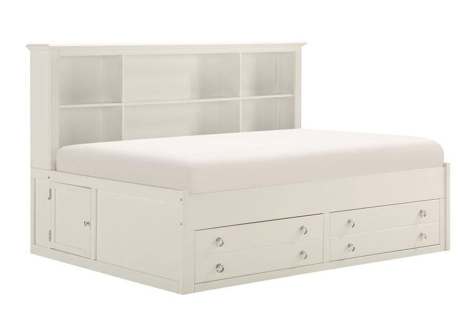 Homelegance Meghan Twin Lounge Storage Bed in White 2058WHPRT-1* - Furniture World SW (WA)