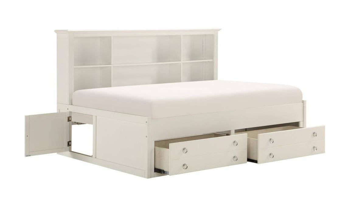 Homelegance Meghan Twin Lounge Storage Bed in White 2058WHPRT-1* - Furniture World SW (WA)