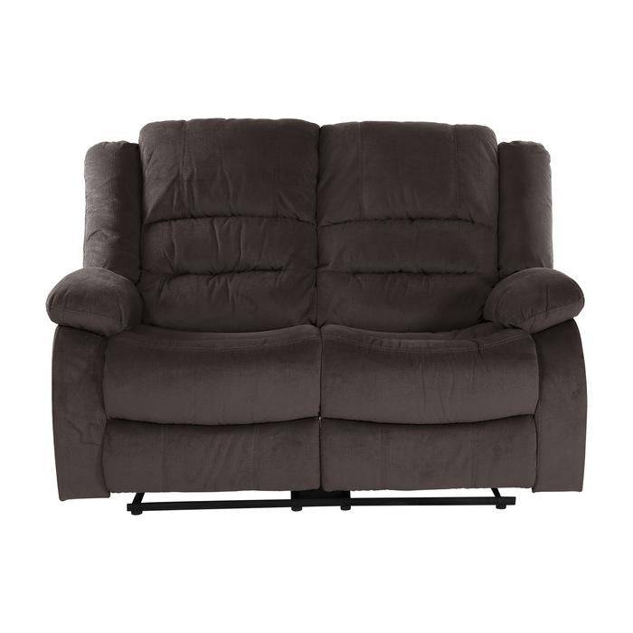 Homelegance Furniture Jarita Double Reclining Loveseat in Chocolate image