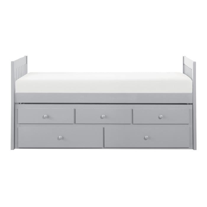 Orion Twin/Twin Trundle Bed w/ 2 Storage in Gray B2063PR-1* image