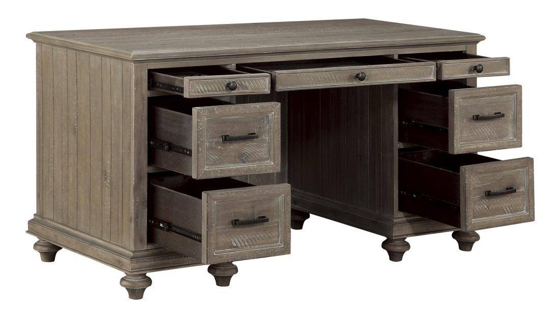 Homelegance Cardano Executive Desk in Brown 1689BR-17