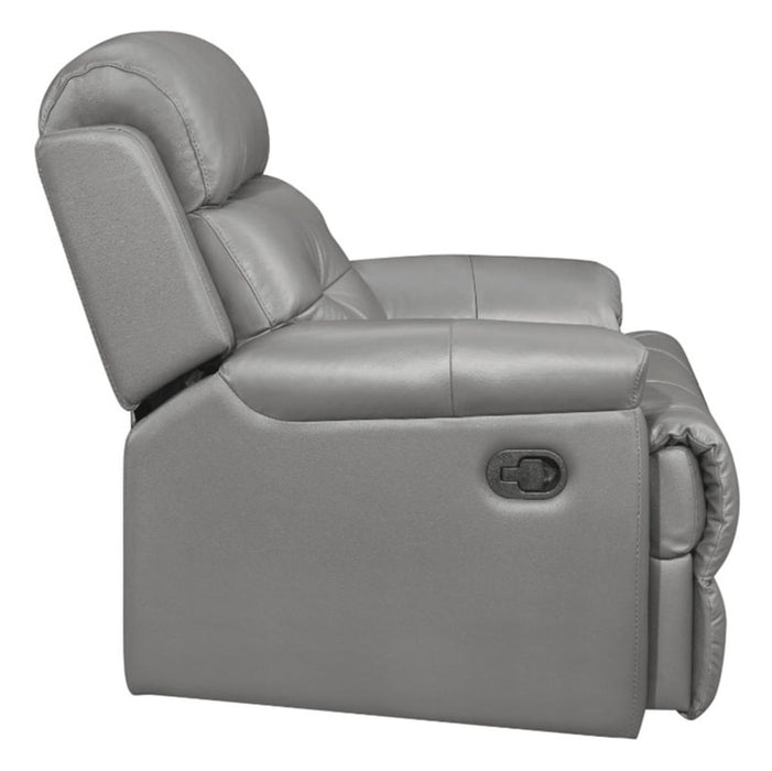 Homelegance Furniture Lambent Double Reclining Chair in Gray