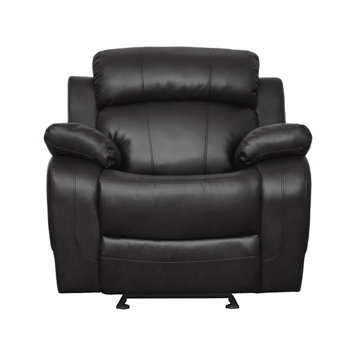 Homelegance Furniture Marille Double Glider Reclining Chair in Black image