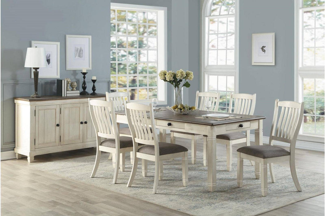 Homelegance Granby Server in White & Brown 5627NW-40 - Furniture World SW (WA)