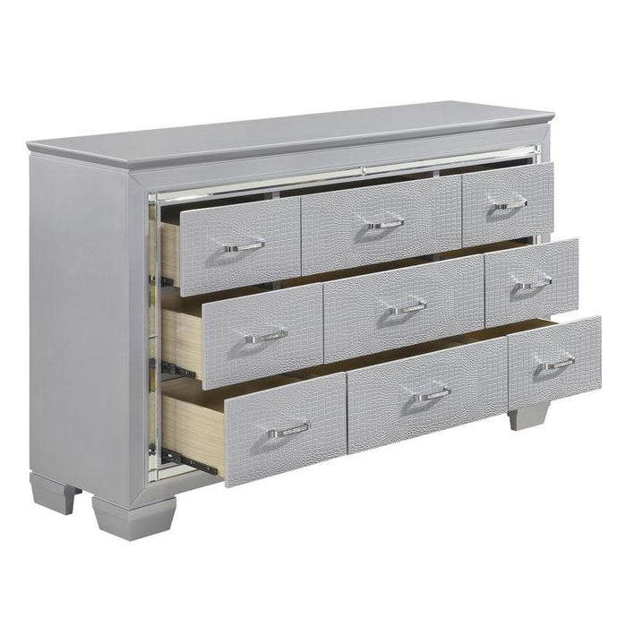 Homelegance Allura Dresser in Silver 1916-5 - Furniture World SW (WA)