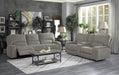 Homelegance Furniture Borneo Power Double Reclining Loveseat in Mocha - Furniture World SW (WA)