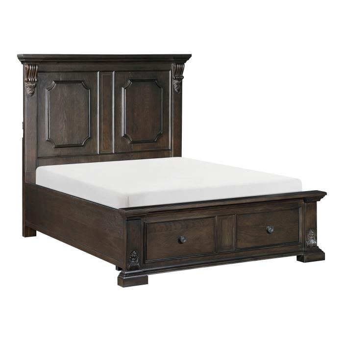 Cornwall (3) Queen Platform Bed with Footboard Storage