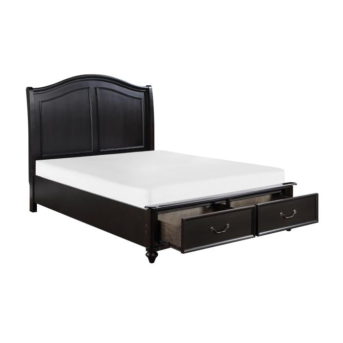 Herman (3) Eastern King Platform Bed with Footboard Storage