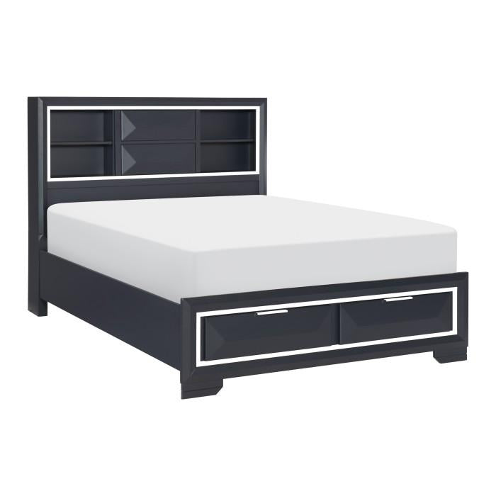 Rosemont (3) California King Platform Bed with Footboard Storage - Furniture World SW (WA)