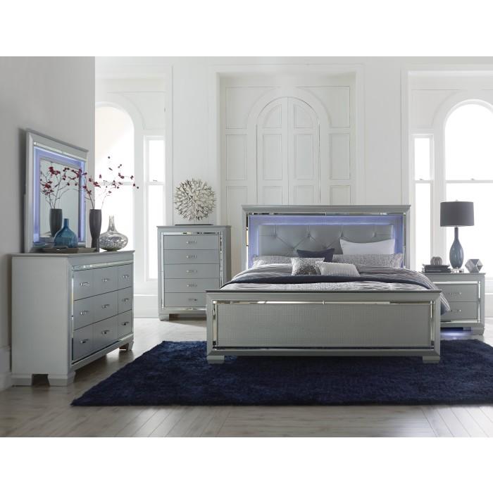 Allura (3)California King Bed, LED Lighting - Furniture World SW (WA)