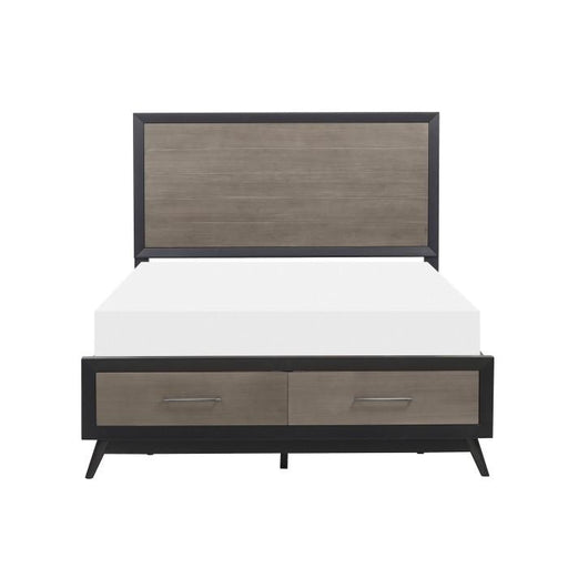 Raku (3)Eastern King Platform Bed with Footboard Storage image