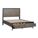 Raku (3)Eastern King Platform Bed with Footboard Storage - Furniture World SW (WA)