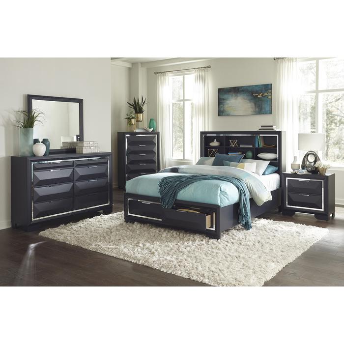 Rosemont (3) Eastern King Platform Bed with Footboard Storage - Furniture World SW (WA)