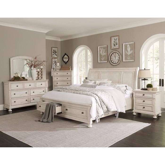 Bethel (3) Queen Platform Bed with Footboard Storage