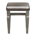 Tamsin Vanity Stool in Silver Grey Metallic 1616-14 image