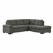 9390DG*22LRC - (2)2-Piece Sectional with Pull-out Bed and Right Chaise with Storage Ottoman image