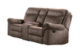 Aram Double Glider Reclining Loveseat in Dark Brown 8206NF-2 - Furniture World SW (WA)