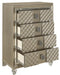 Youth Loudon 4 Drawer Chest in Champagne Metallic B1515-9 - Furniture World SW (WA)