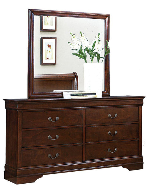 Mayville Mirror in Brown Cherry 2147-6 - Furniture World SW (WA)