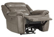 Danio Power Double Reclining Chair with Power Headrests in Brownish Gray 9528BRG-1PWH - Furniture World SW (WA)