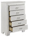 Allura Chest in White 1916W-9 - Furniture World SW (WA)