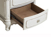 Cinderella Night Stand in Antique White with Grey Rub-Through 1386NW-4 - Furniture World SW (WA)
