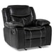 Bastrop Glider Reclining Chair in Black 8230BLK-1 - Furniture World SW (WA)