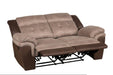 Chai Relcining Loveseat in 2 Tones - Furniture World SW (WA)