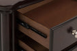 Marston 3 Drawer Nightstand in Dark Cherry 2615DC-4 - Furniture World SW (WA)