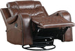 Putnam Swivel Glider Reclining Chair in Brown 9405BR-1 - Furniture World SW (WA)