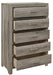 Mandan 5 Drawer Chest in Weathered Gray 1910GY-9 - Furniture World SW (WA)