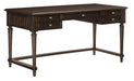 Cardano Writing Desk w/ 3 Working Drawers in Charcoal 1689-16 - Furniture World SW (WA)
