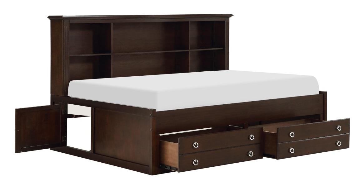 Meghan Twin Lounge Storage Bed in Espresso