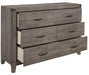 Woodrow 6 Drawer Dresser in Gray 2042-5 - Furniture World SW (WA)