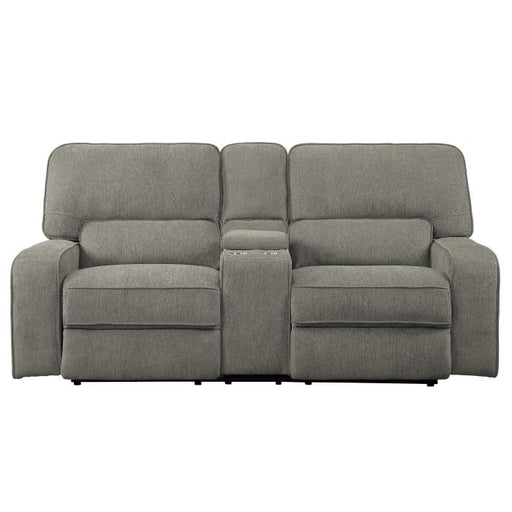 Borneo Power Double Reclining Loveseat in Mocha image