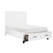 1450WHF-1-Youth (3) Full Platform Bed with Footboard Storage - Furniture World SW (WA)