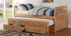 Bartly Twin/Twin Trundle Bed w/ 2 Storage Drawers in Natural B2043PR-1 - Furniture World SW (WA)