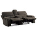 Borneo Double Glider Reclining Loveseat in Chocolate - Furniture World SW (WA)