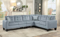 Lantana 2-Piece Reversible Sectional in Gray 9957GYSC - Furniture World SW (WA)