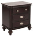 Marston 3 Drawer Nightstand in Dark Cherry 2615DC-4 - Furniture World SW (WA)