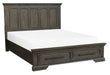 Taulon King Platform Bed with Footboard Storage in Dark Oak 5438K-1EK - Furniture World SW (WA)